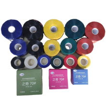 high voltage heat resistant green black color self-fusing silicone polyester adhesive self-adhesive silicone butyl rubber tape
